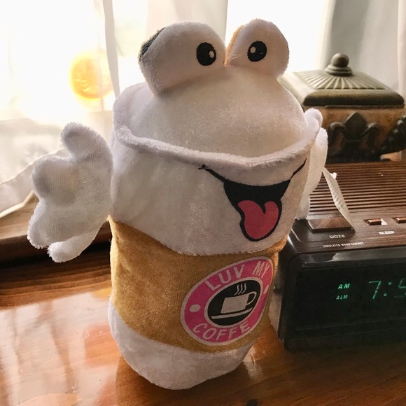 Funny Claw Machine GOFFA Plush Coffee Cup Luv My Coffee Plush Toy - Picture 7 of 8